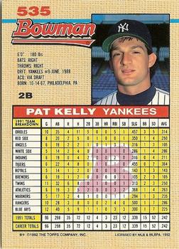Pat Kelly  baseball card collectible - Main Image 2