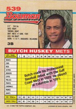 Butch Huskey  baseball card collectible - Main Image 2