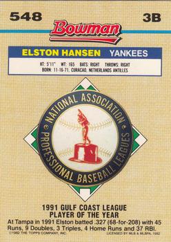 Elston Hansen  baseball card collectible - Main Image 2