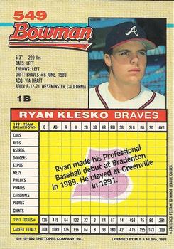Ryan Klesko  baseball card collectible - Main Image 2