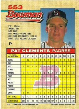 Pat Clements  baseball card collectible - Main Image 2
