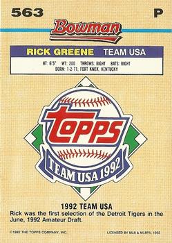 Rick Greene  baseball card collectible - Main Image 2