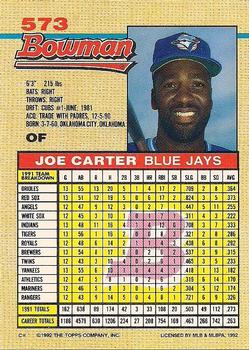 Joe Carter  baseball card collectible - Main Image 2