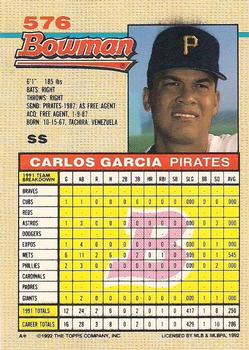 Carlos Garcia  baseball card collectible - Main Image 2