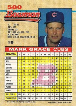 Mark Grace  baseball card collectible - Main Image 2
