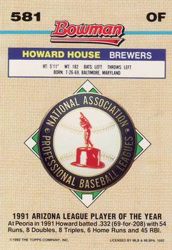Howard House  baseball card collectible - Main Image 2