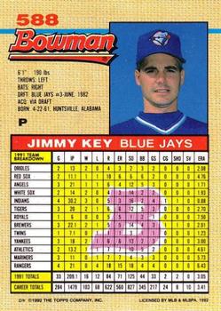 Jimmy Key  baseball card collectible - Main Image 2