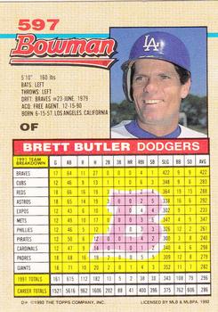 Brett Butler  baseball card collectible - Main Image 2