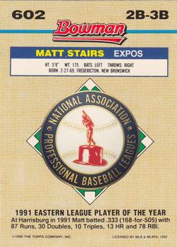 Matt Stairs  baseball card collectible - Main Image 2