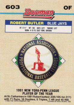 Robert Butler  baseball card collectible - Main Image 2