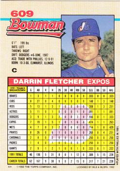 Darrin Fletcher  baseball card collectible - Main Image 2