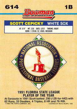 Scott Cepicky  baseball card collectible - Main Image 2