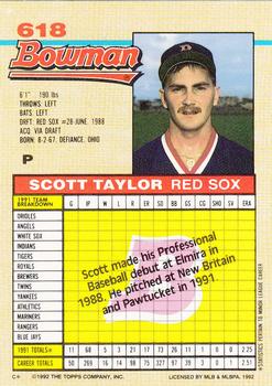 Scott Taylor  baseball card collectible - Main Image 2