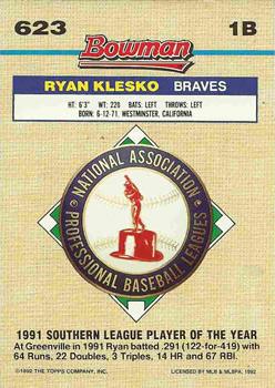 Ryan Klesko  baseball card collectible - Main Image 2