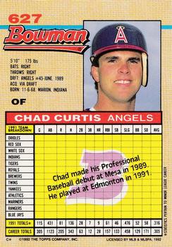 Chad Curtis  baseball card collectible - Main Image 2