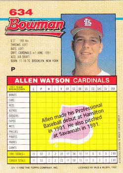 Allen Watson  baseball card collectible - Main Image 2