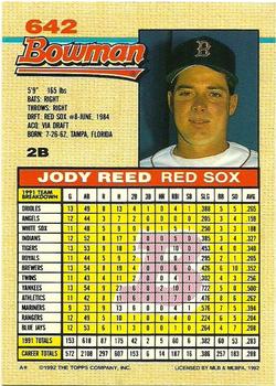Jody Reed  baseball card collectible - Main Image 2