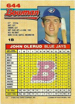 John Olerud  baseball card collectible - Main Image 2