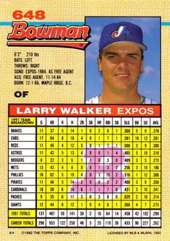 Larry Walker  baseball card collectible - Main Image 2