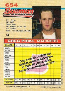 Greg Pirkl  baseball card collectible - Main Image 2