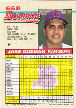 Jose Guzman  baseball card collectible - Main Image 2