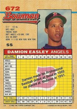 Damion Easley  baseball card collectible - Main Image 2