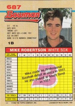 Mike Robertson  baseball card collectible - Main Image 2