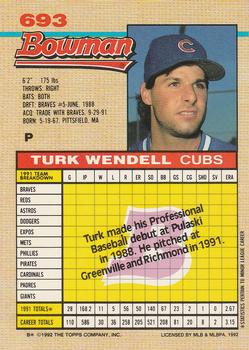 Turk Wendell  baseball card collectible - Main Image 2