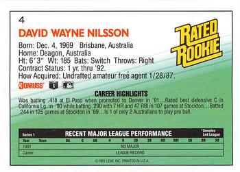 Dave Nilsson  baseball card collectible - Main Image 2