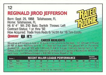 Reggie Jefferson  baseball card collectible - Main Image 2