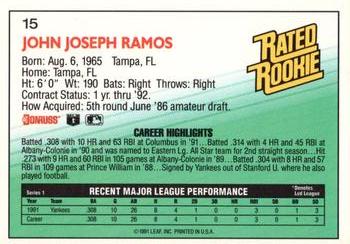 John Ramos  baseball card collectible - Main Image 2
