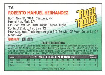Roberto Hernandez  baseball card collectible - Main Image 2