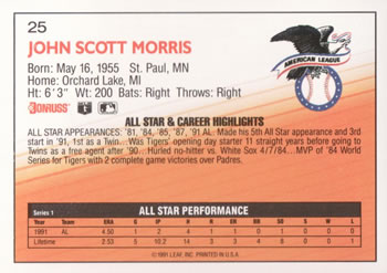 Jack Morris  baseball card collectible - Main Image 2