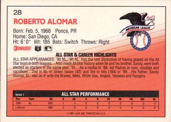 Roberto Alomar  baseball card collectible - Main Image 2