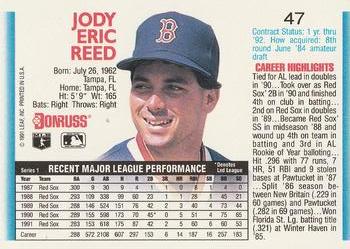 Jody Reed  baseball card collectible - Main Image 2
