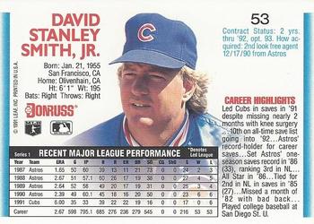 Dave Smith  baseball card collectible - Main Image 2