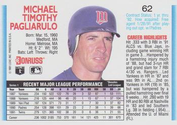 Mike Pagliarulo  baseball card collectible - Main Image 2