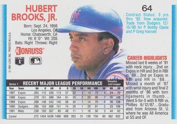 Hubie Brooks  baseball card collectible - Main Image 2