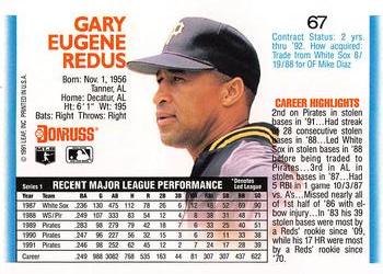 Gary Redus  baseball card collectible - Main Image 2