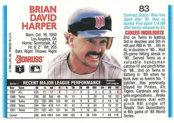 Brian Harper  baseball card collectible - Main Image 2