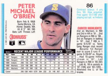 Pete O’Brien  baseball card collectible - Main Image 2