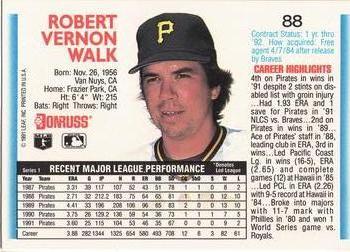 Bob Walk  baseball card collectible - Main Image 2