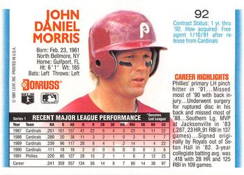 John Morris  baseball card collectible - Main Image 2