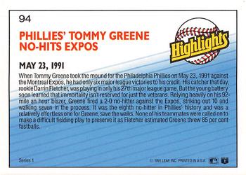 Tommy Greene  baseball card collectible - Main Image 2