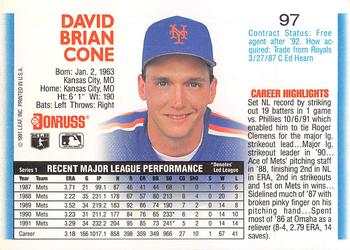 David Cone  baseball card collectible - Main Image 2