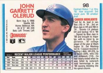 John Olerud  baseball card collectible - Main Image 2