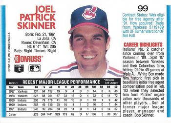 Joel Skinner  baseball card collectible - Main Image 2