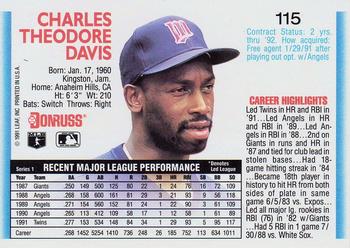 Chili Davis  baseball card collectible - Main Image 2