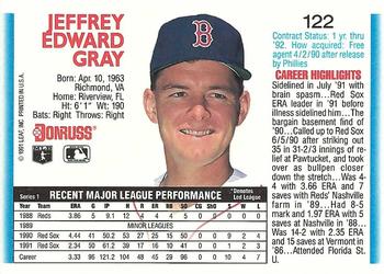 Jeff Gray  baseball card collectible - Main Image 2