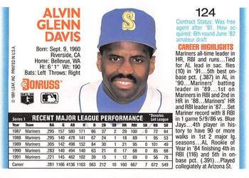 Alvin Davis  baseball card collectible - Main Image 2